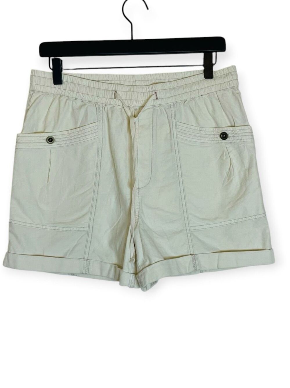 Anthropologie Amaya Utility Shorts Cream size Small - Picture 2 of 10